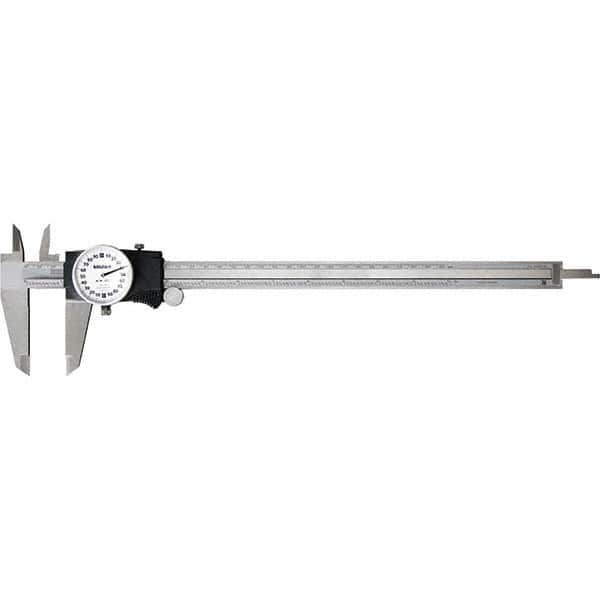 Mitutoyo - Dial Calipers Maximum Measurement (Inch): 12 Dial Graduation (Decimal Inch): 0.001 - Caliber Tooling