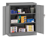 36"W x 18"D x 42"H Counter High Knocked-Down Storage Cabinet, 2 Adj. shelves, w/Raised Bottom - Caliber Tooling