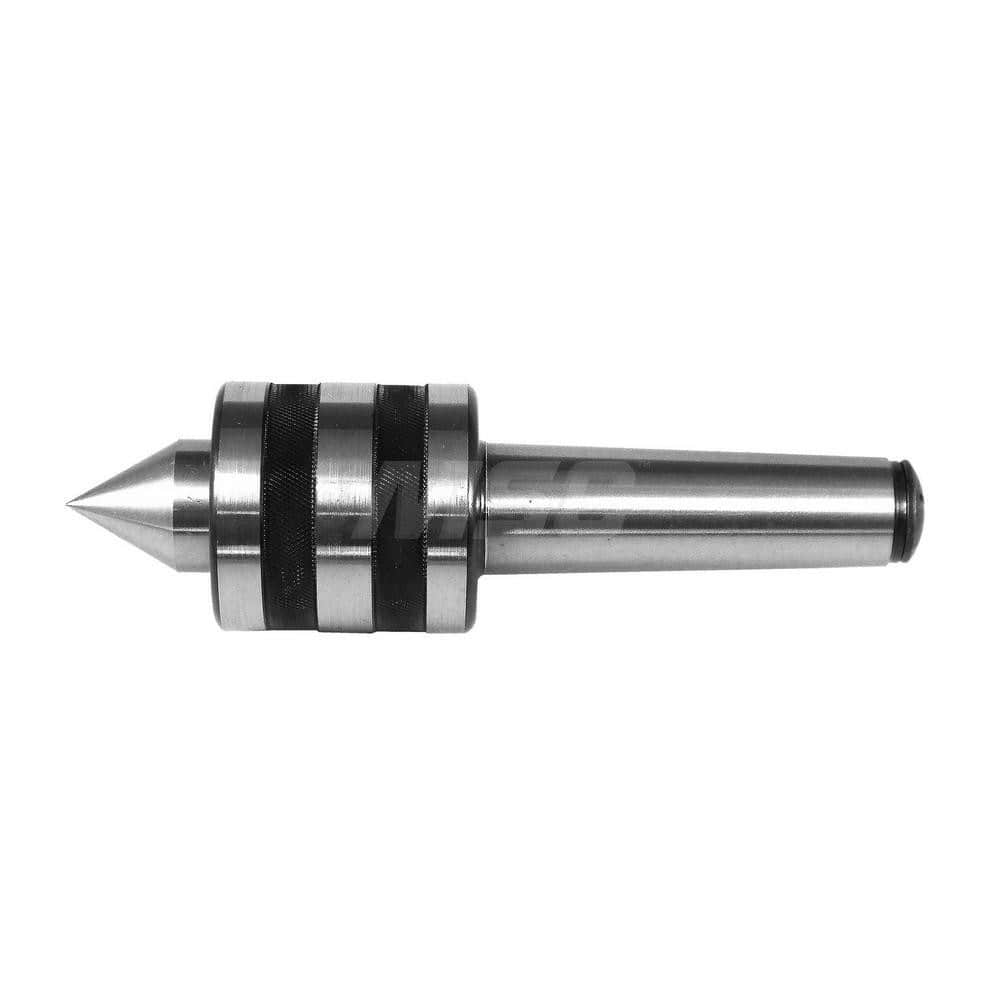 Live Center: Taper Shank, 1.913″ Head Length 2,200 lb Workpiece Weight, 2,000 Max RPM, Standard Point