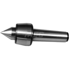 Live Center: Taper Shank, 3.1496″ Head Length 7,200 lb Workpiece Weight, 2,000 Max RPM, Standard Point