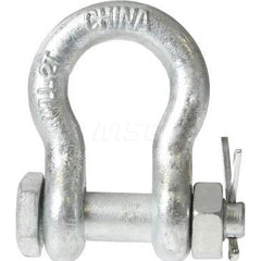 Shackle: Bolt Nut & Cotter Pin Galvanized Steel, 7/8″ Pin Dia