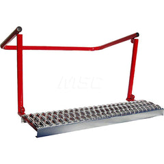 Wheel Steps; For Use With: Super Single Tires; Minimum Wheel Diameter: 22-1/2; Maximum Wheel Diameter: 24-1/2; Step Width: 28-1/2; Step Depth: 7; Minimum Height: 4.0000; Maximum Height: 14.0000; Load Capacity (Lb.): 400.000; Warranty (Years): 1; For Use W