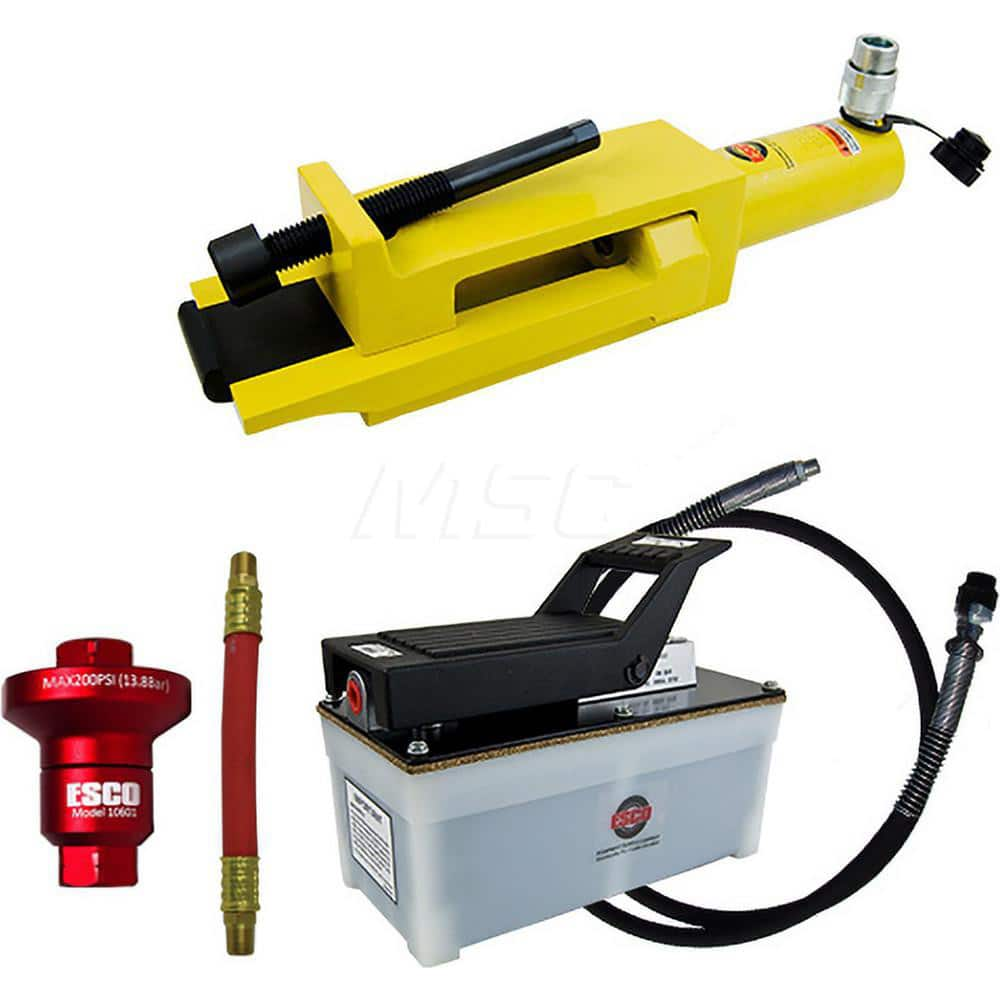 Tire Changers & Balancers; Type: Tire Bead Breaker; Rim Size: 25 - 51; Includes: Coupler; 2.5 qt Hydraulic Pump; Hose; Air Reducer w/6″ Whip Hose; Bead Breaker; Cylinder Stroke Length (Inch): 4