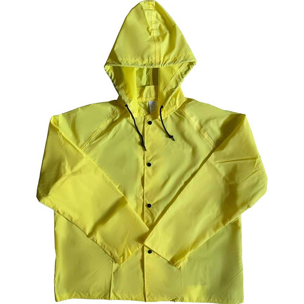 Louisiana Professional Wear - Rain & Chemical Wear; Garment Style: Rain Jacket ; Garment Type: Flame Resistant; Waterproof; Rain ; Material: Nylon/Polyurethane ; Size: 4X-Large ; Color: Lemon Yellow ; Certification Type: ASTM D6413 - Exact Industrial Supply