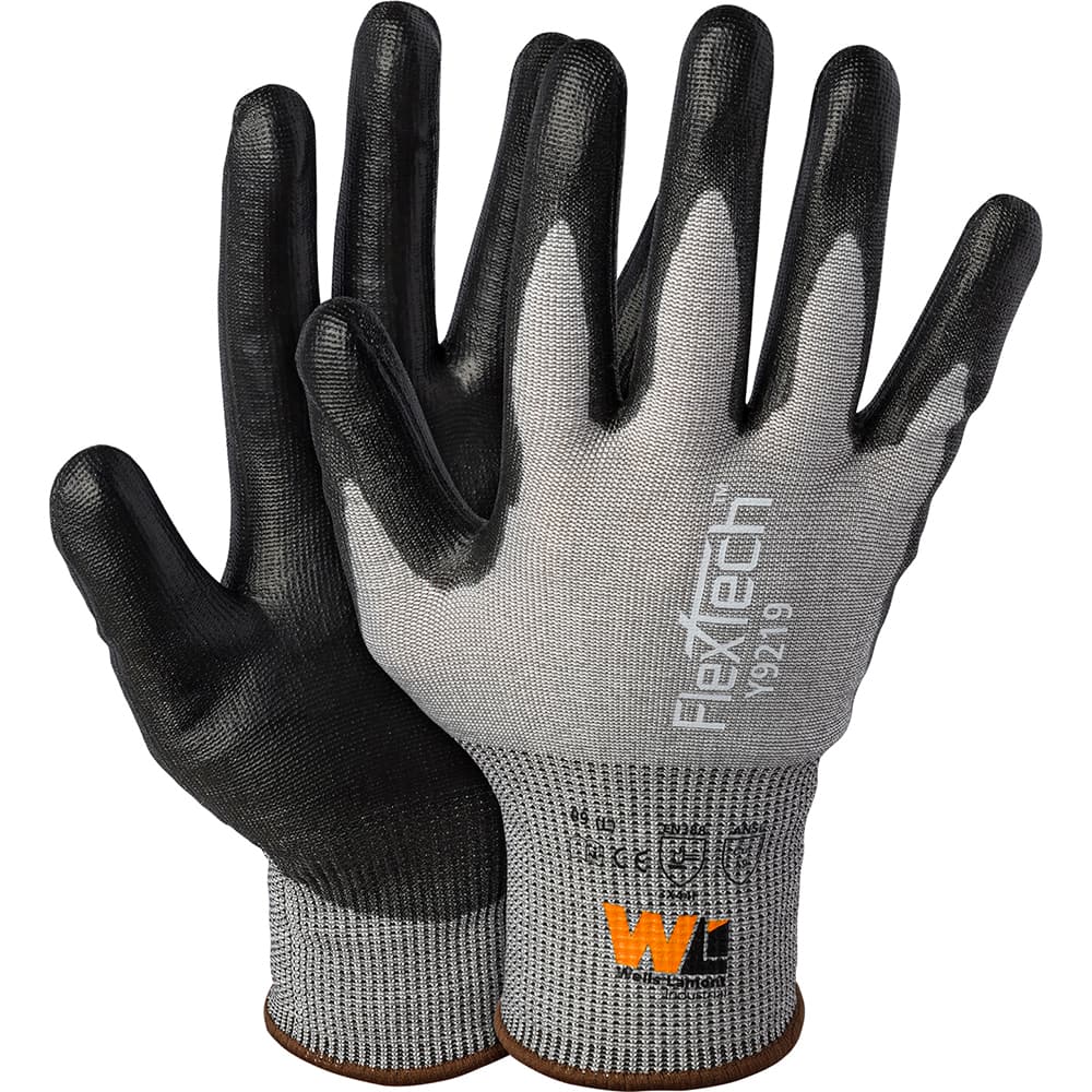 Wells Lamont - Cut & Puncture Resistant Gloves; Type: Cut Resistant ; ANSI/ISEA Cut Resistance Level: A9 ; Coated Area: Palm ; Material Type: HPPE/Nylon/Glass ; Coating Material: Polyurethane ; Men's Size: Large - Exact Industrial Supply