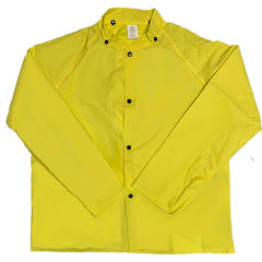 Louisiana Professional Wear - Rain & Chemical Wear; Garment Style: Rain Jacket ; Garment Type: Flame Resistant; Waterproof; Rain ; Material: Polyurethane/Nylon ; Size: 3X-Large ; Color: Lemon Yellow ; Certification Type: ASTM D6413 - Exact Industrial Supply