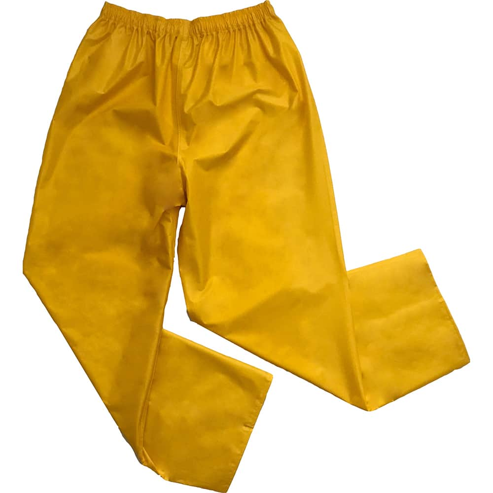 Louisiana Professional Wear - Rain & Chemical Wear; Garment Style: Rain Pants ; Garment Type: Rain; Waterproof ; Material: Nylon/PVC ; Size: Large ; Color: Yellow ; Certification Type: NonHazardous Protection - Exact Industrial Supply