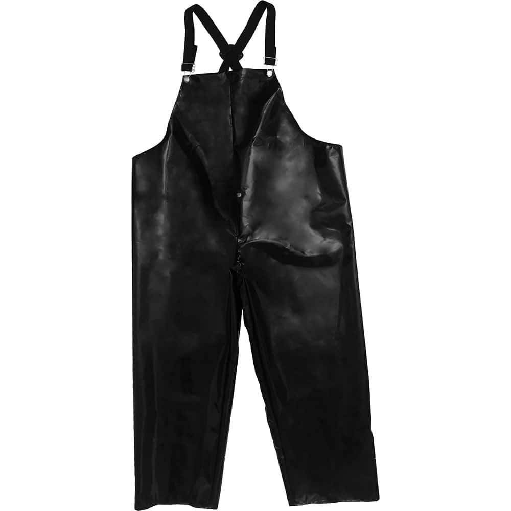 Louisiana Professional Wear - Rain & Chemical Wear; Garment Style: Bib Overall; Suspenders ; Garment Type: Cut Resistant; Waterproof; Rain ; Material: Thermoplastic Polyurethane/400 Denier Nylon ; Size: Medium ; Color: Black ; Certification Type: NonHaza - Exact Industrial Supply