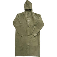 Louisiana Professional Wear - Rain & Chemical Wear; Garment Style: Coat ; Garment Type: Chemical Resistant; Flame Resistant; Waterproof; Rain ; Material: Neoprene/Nylon ; Size: Large ; Color: Olive Dab Green ; Certification Type: ASTM D6413; ASTM F903 - Exact Industrial Supply