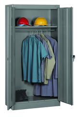 36"W x 18"D x 72"H Knocked-Down Wardrobe Storage Cabinet W/Coat Road and 1 Shelf - Caliber Tooling