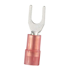 Fork Terminals; Terminal Type: Standard; Insulation Type: Partially Insulated; Connection Type: Crimp; Compatible Wire Size (sq mm): 0.5-1.5; Stud Size (Inch): 4.3 mm; Stud Size (mm): 4.3; Stud Size (#): 8; Fork Width (Decimal Inch): 6.4 mm; 0.252 in; For