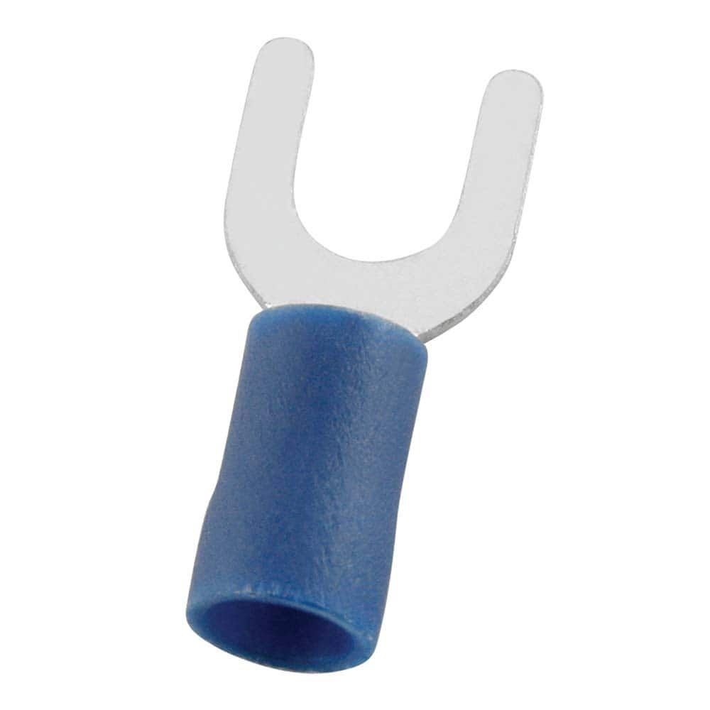 Fork Terminals; Terminal Type: Standard; Insulation Type: Partially Insulated; Connection Type: Crimp; Compatible Wire Size (sq mm): 1.5-2.5; Stud Size (Inch): 5.3 mm; Stud Size (mm): 5.3; Stud Size (#): 10; Fork Width (Decimal Inch): 0.366 in; 9.3 mm; Fo