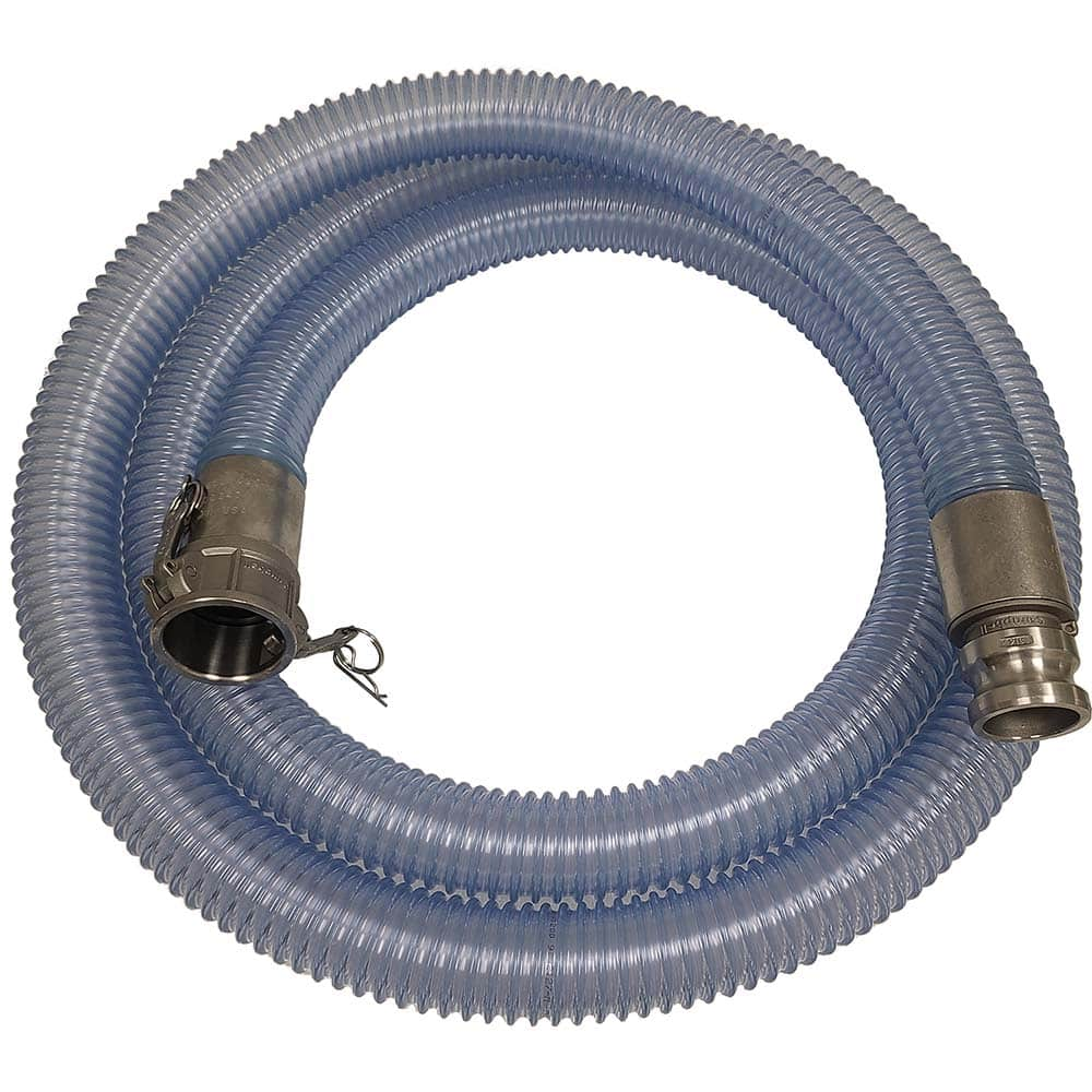 Kuriyama of America - Food & Beverage Hose; Inside Diameter (Inch): 5 ; Outside Diameter (Decimal Inch): 5.7400 ; Length (Feet): 5 ; Bend Radius (Inch): 16 ; Maximum Working Pressure (psi): 30.000 ; Vacuum Rating: 24 In. Hg; 22 In. Hg - Exact Industrial Supply