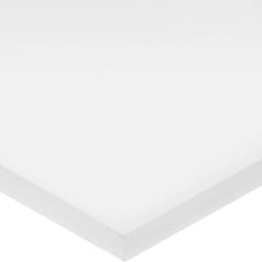 Plastic Sheet: Acetal, 5/8″ Thick, 6″ Long, White, 8,500 psi Tensile Strength Rockwell M-90