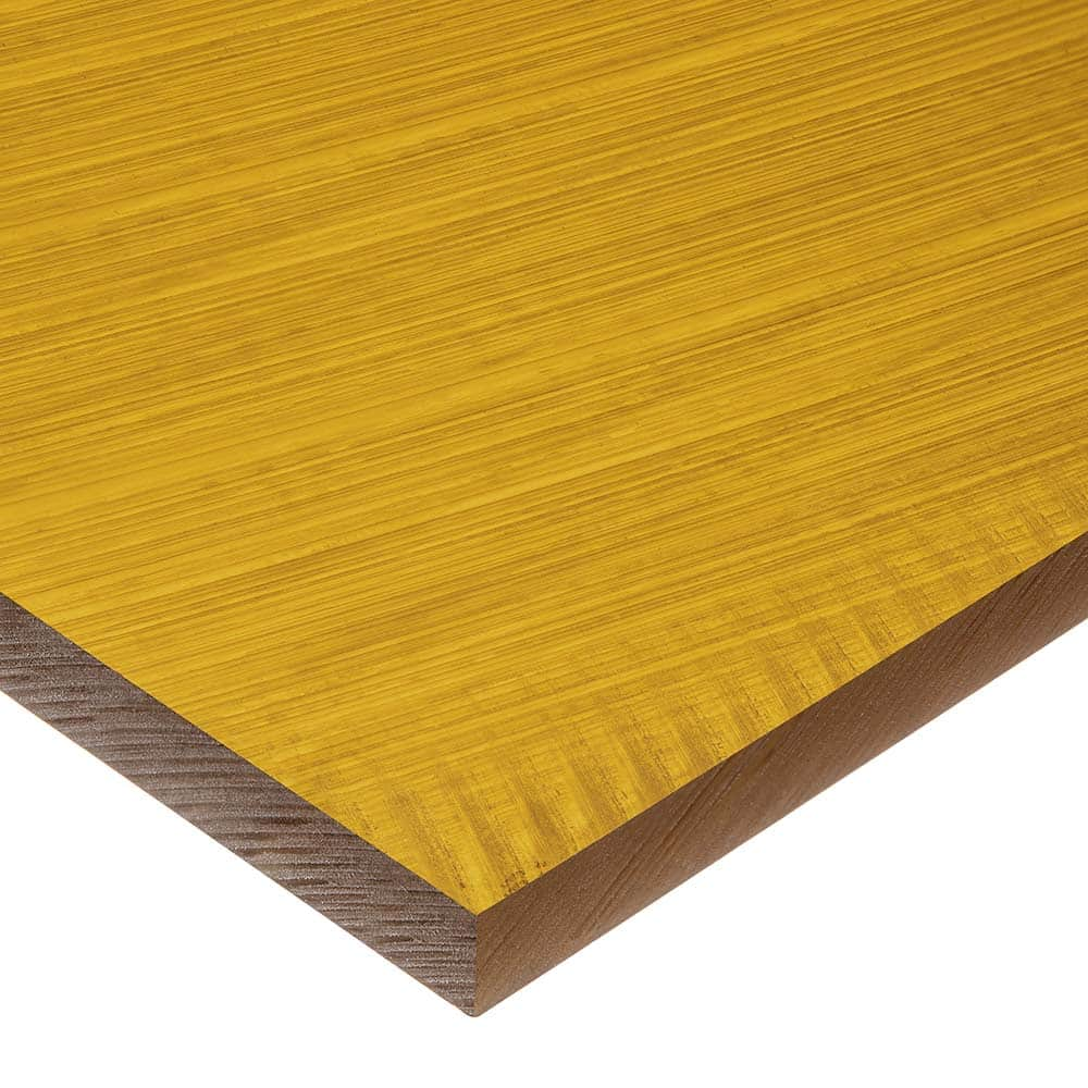 Plastic Sheet: Ultem Polyetherimide, 1/2″ Thick, 6″ Long, Amber, 15,200 psi Tensile Strength Rockwell M-109