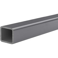 USA Sealing - Plastic Tubes; Material: PVC ; Maximum Length (Inch): 24 ; Wall Thickness (Decimal Inch): 0.0980 ; Color: Gray ; Shape: Rectangular ; Additional Information: Outside Height: 2 in, Tensile Strength: 7200 psi, Minimum Temperature: -20?F, Maxi - Exact Industrial Supply