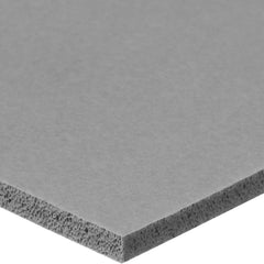 USA Sealing - Rubber & Foam Sheets; Material: Silicone ; Thickness (Inch): 1/8 ; Hardness: Medium ; Width (Inch): 12.0000 ; Length (Inch): 12 ; Color: Gray - Exact Industrial Supply