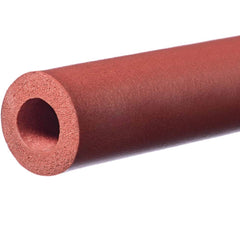 USA Sealing - Rubber & Foam Cylinders; Material: Silicone ; Outside Diameter (Inch): 1-1/4 ; Inside Diameter (Inch): 3/4 ; Length (Inch): 24 ; Tensile Strength (psi): 200.00 ; Color: Red - Exact Industrial Supply