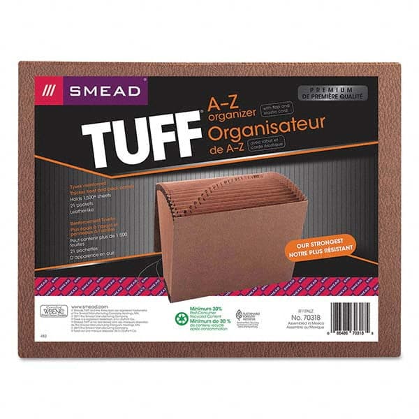 SMEAD - File Folders, Expansion Folders & Hanging Files Folder/File Type: Expanding Wallet Color: Brown - Caliber Tooling