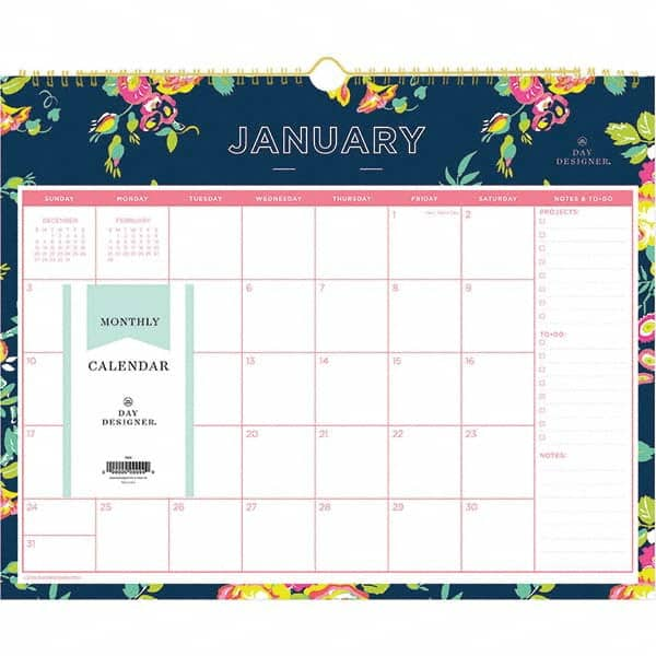 Blue Sky - Note Pads, Writing Pads & Notebooks Writing Pads & Notebook Type: Wall Calendar Size: 15 x 12 - Caliber Tooling