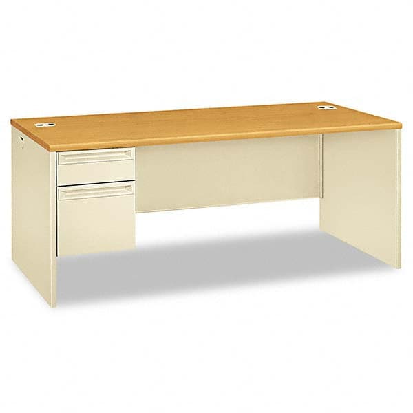 Hon - Office Desks Type: Single Pedestal w/Left Hand Return Center Draw: No - Caliber Tooling