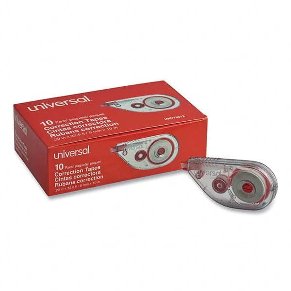 UNIVERSAL - Correction Fluid & Tape Type: Correction Tape Non-Refillable Tape Size: 1/5 x 393" - Caliber Tooling