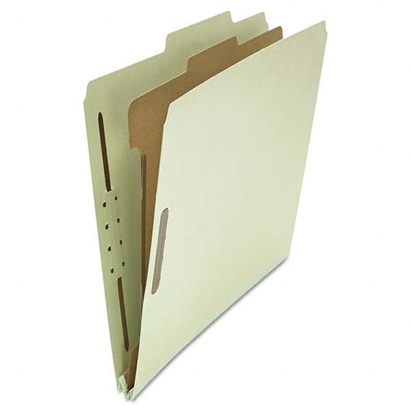 UNIVERSAL - File Folders, Expansion Folders & Hanging Files Folder/File Type: Classification Folders with Tob Tab Fastener Color: Gray; Green - Caliber Tooling