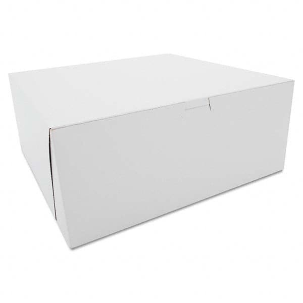 SCT - Tuck-Top Bakery Boxes, Paperboard, White, 12 x 12 x 5 - Caliber Tooling