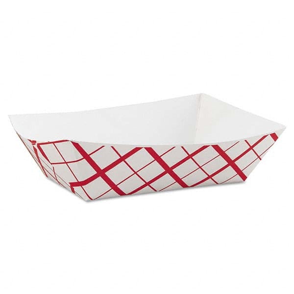 SCT - Paper Food Baskets, 3lb, Red/White, 500/Carton - Caliber Tooling