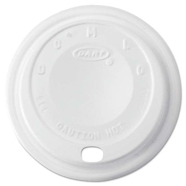 DART - Cappuccino Dome Sipper Lids, 8-10 oz Cups, White, 1000/Carton - Caliber Tooling