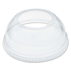 DART - Open-Top Dome Lid for 16-24 oz Plastic Cups, Clear, 1.9" Diam Hole, 1000/Carton - Caliber Tooling