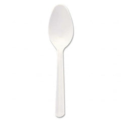 DART - Bonus Polypropylene Cutlery, 5", Teaspoon, White - Caliber Tooling