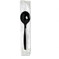 Dixie - Individually Wrapped Spoons, Plastic, Black, 1000/Carton - Caliber Tooling