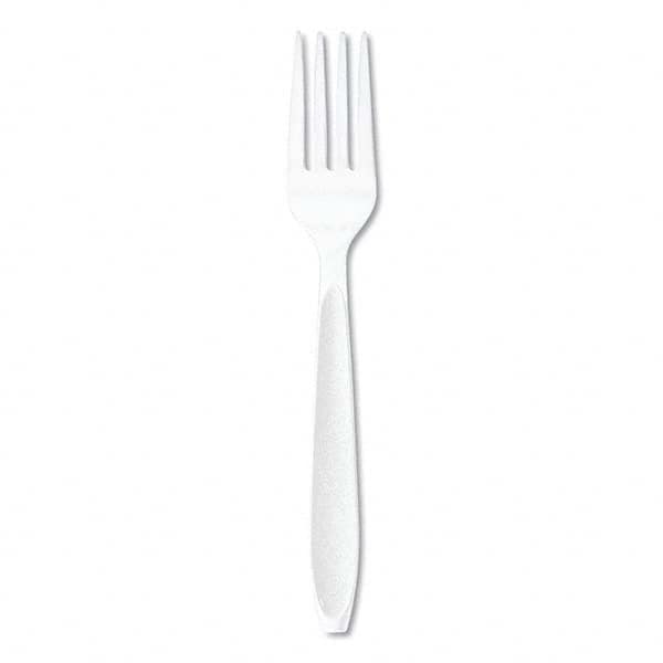 DART - Impress Heavyweight Full-Length Polystyrene Cutlery, Fork, White, 1000/Carton - Caliber Tooling