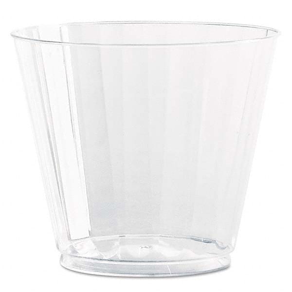 WNA - Classic Crystal Plastic Tumblers, 9 oz, Clear, Fluted, Squat, 12/Pack - Caliber Tooling