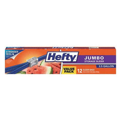 Hefty - Reclosable Food & Sandwich Bags Volume Capacity: 2.5 Gal. Width (Inch): 14-3/8 - Caliber Tooling