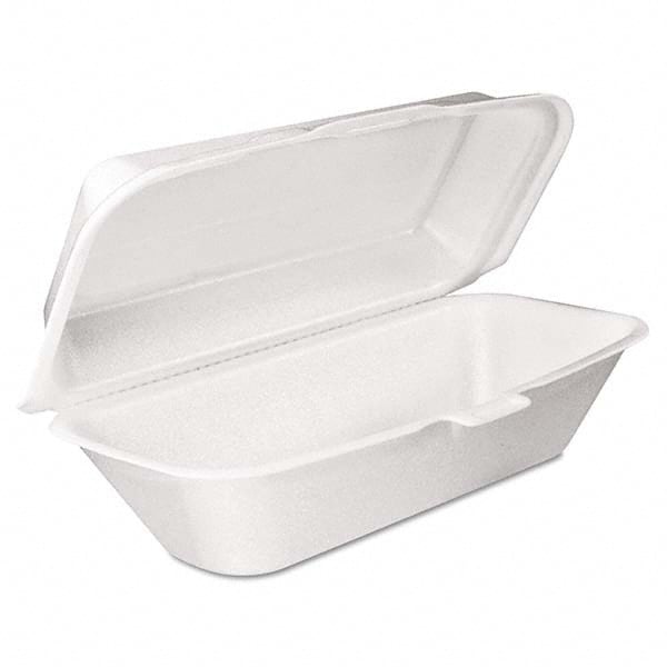 DART - Foam Hoagie Container with Removable Lid, 9-4/5 x 5-3/10 x 3-3/10, White, 125/Bag - Caliber Tooling