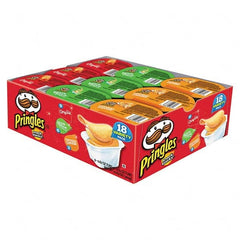 Pringles - Snacks, Cookies, Candy & Gum Breakroom Accessory Type: Potato Chips Breakroom Accessory Description: Potato Chips, Variety Pack, 0.74 oz Canister, 18/Box - Caliber Tooling