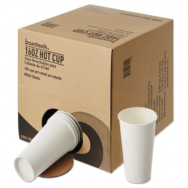 Boardwalk - Convenience Pack Paper Hot Cups, 16 oz, White, 180/Carton - Caliber Tooling