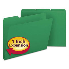 SMEAD - File Folders, Expansion Folders & Hanging Files Folder/File Type: File Folders with Top Tab Fastener Color: Green - Caliber Tooling