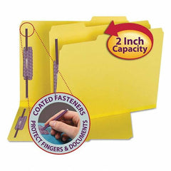 SMEAD - File Folders, Expansion Folders & Hanging Files Folder/File Type: File Folders with Top Tab Fastener Color: Yellow - Caliber Tooling