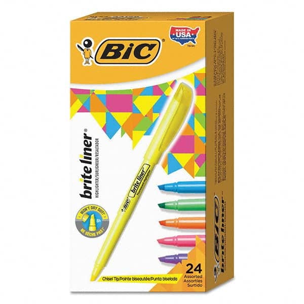 Bic - Markers & Paintsticks Type: Highlighter Color: Yellow; Orange; Pink; Green; Blue - Caliber Tooling