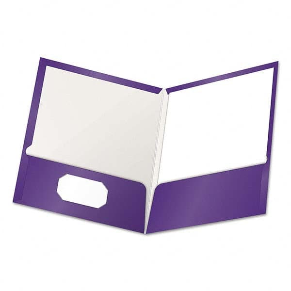 OXFORD - File Folders, Expansion Folders & Hanging Files Folder/File Type: Pocket Folders Color: Purple - Caliber Tooling