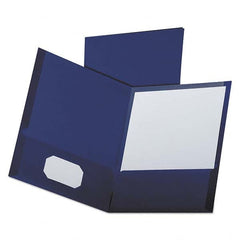 OXFORD - File Folders, Expansion Folders & Hanging Files Folder/File Type: Pocket Folders Color: Blue - Caliber Tooling