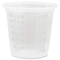 DART - Conex Complements Graduated Plastic Portion Cups, 1.25 oz, Translucent, 2500/CT - Caliber Tooling