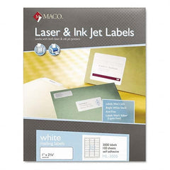 MACO - Labels, Ribbons & Tapes Type: Address Label Color: White - Caliber Tooling