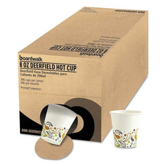 Boardwalk - Convenience Pack Paper Hot Cups, 8 oz, Deerfield Print, 306/Carton - Caliber Tooling