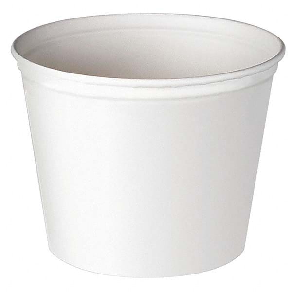 DART - Double Wrapped Paper Bucket, Unwaxed, White, 53 oz, 50/Pack - Caliber Tooling