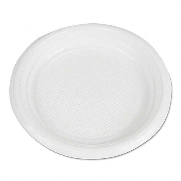 Boardwalk - Hi-Impact Plastic Dinnerware, Plate, 6" Diam, White, 1000/Carton - Caliber Tooling