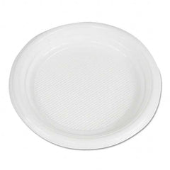 Boardwalk - Hi-Impact Plastic Dinnerware, Plate, 6" Diam, White, 1000/Carton - Caliber Tooling